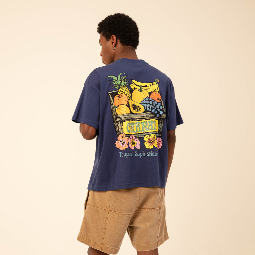 Camiseta “Fruit Box” Marinho - Carnan