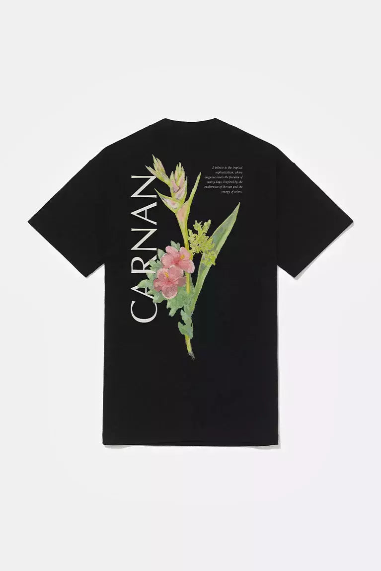 Camiseta “Flower” Preta - Carnan