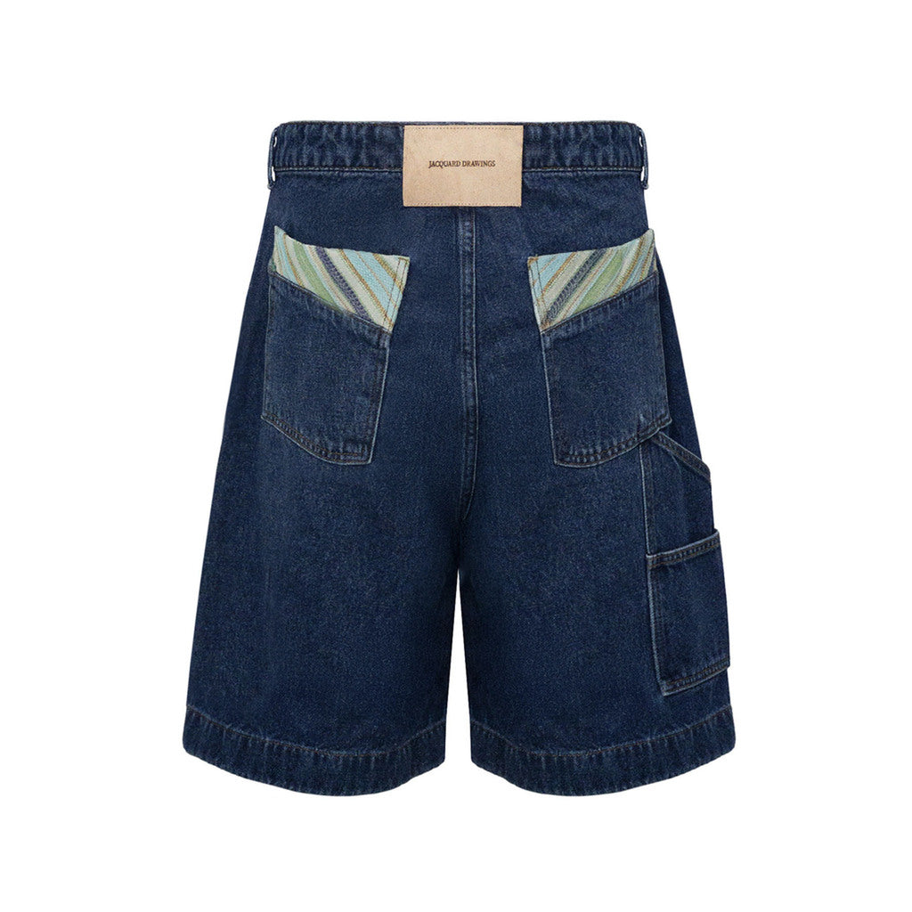 Bermuda Jeans “Jacquard.17” - Down x Leprê