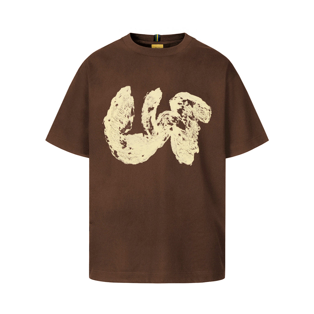 Camiseta “Brush Strokes” Marrom