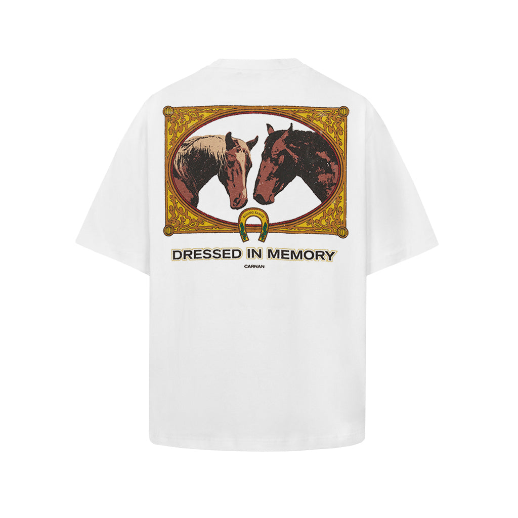 Camiseta “Horses Painting” Branca