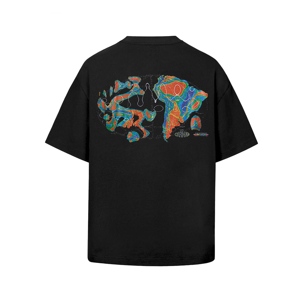 Camiseta “Heat Map” Preta