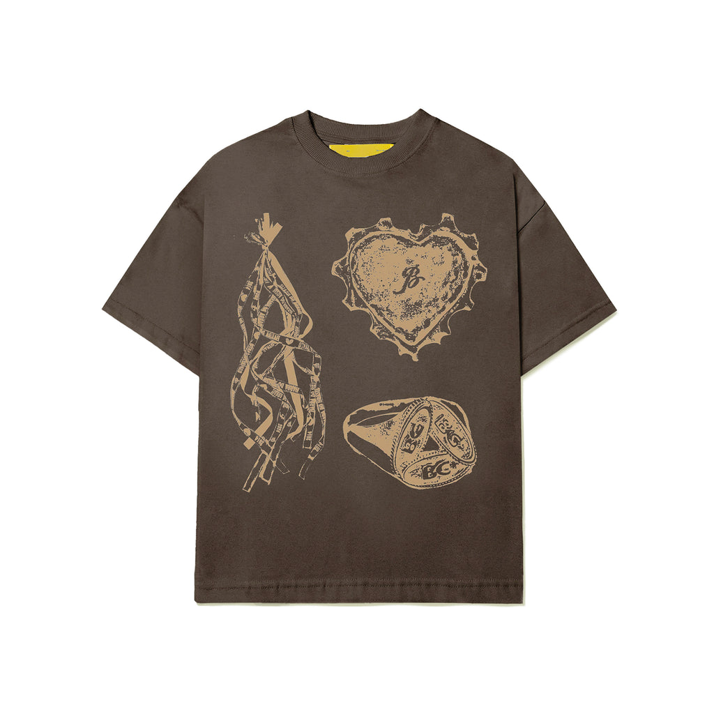 Camiseta "Iconografia" Marrom