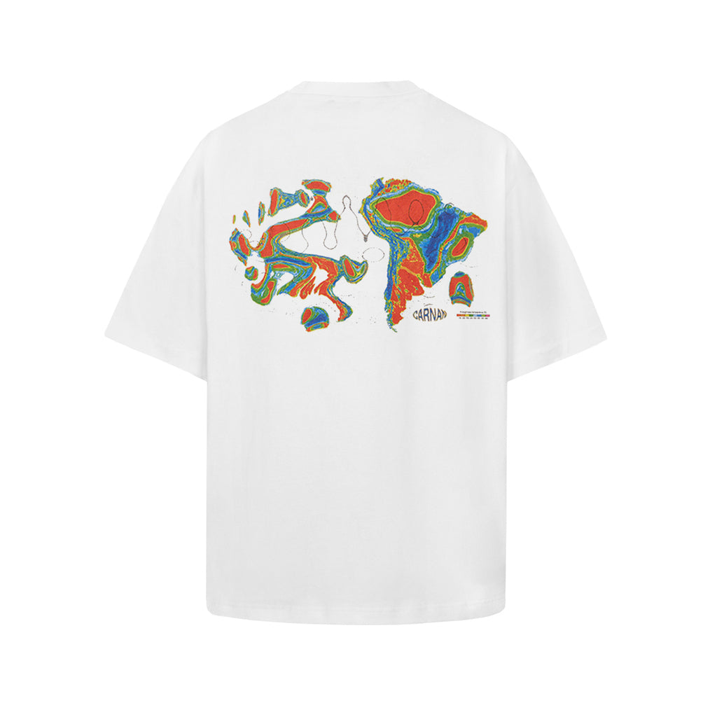 Camiseta “Heat Map” Branca
