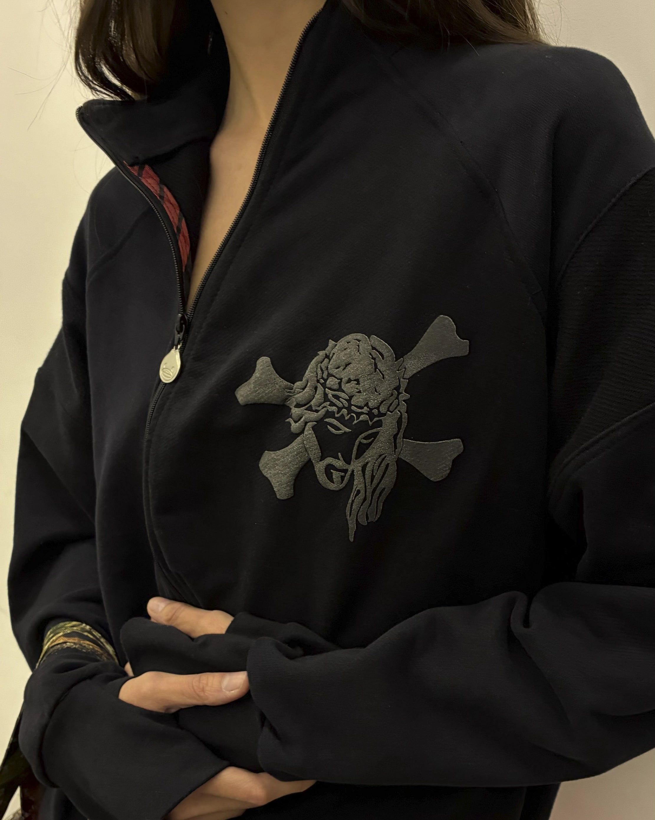 Moletom "Zíper S" Preto