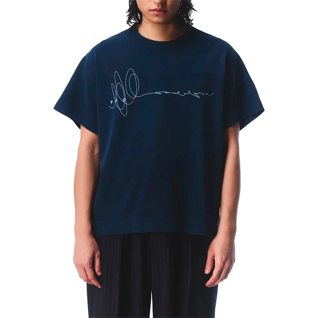Camiseta “Sketch Yourself” Marinho
