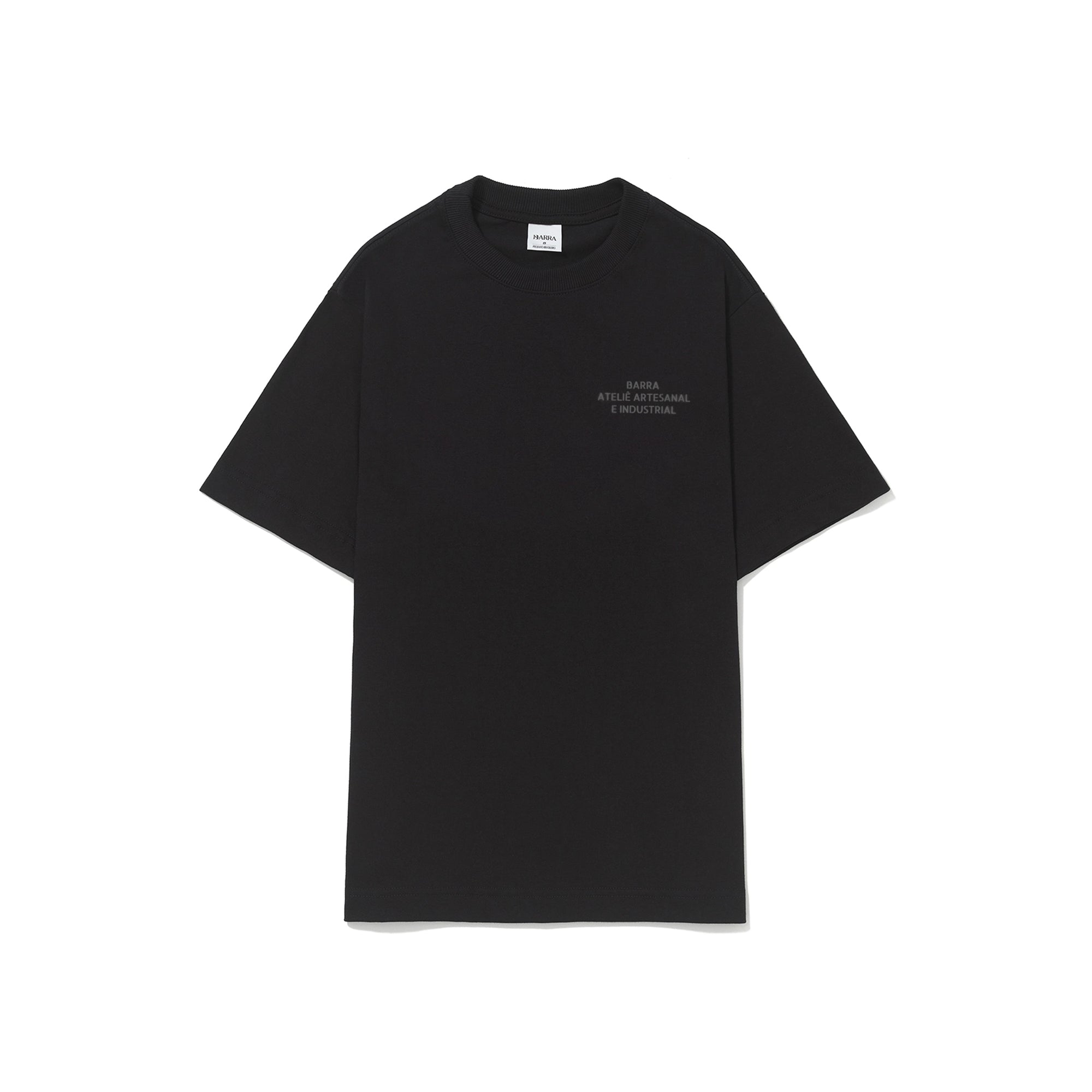 Camiseta "Ateliê Stencil" Preta