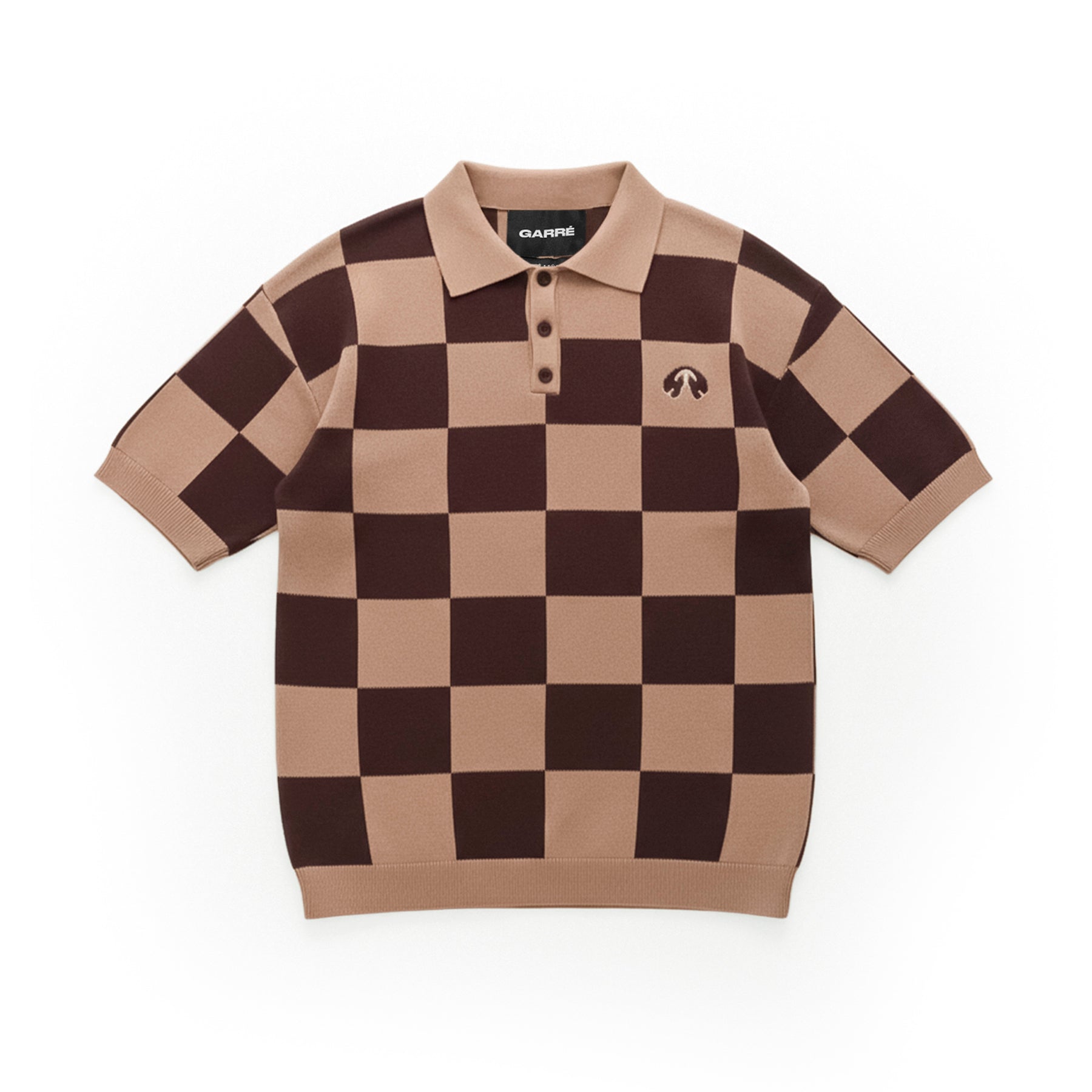 Camisa Polo "Knitwear" Marrom