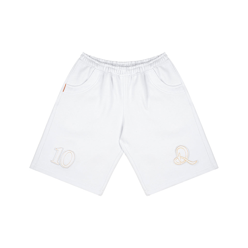 Bermuda de Moletom "Curvas de Campo" Branca