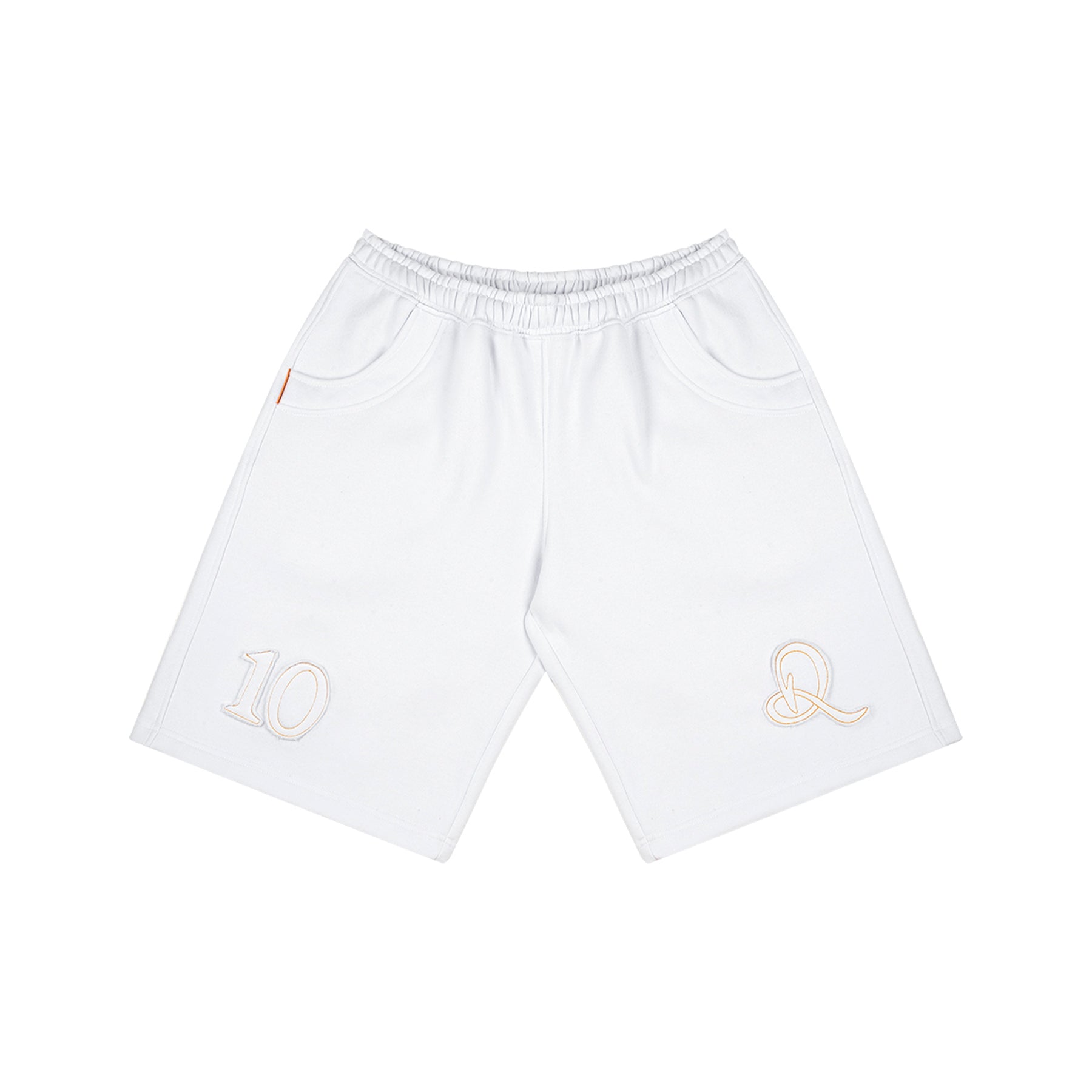 Bermuda de Moletom "Curvas de Campo" Branca