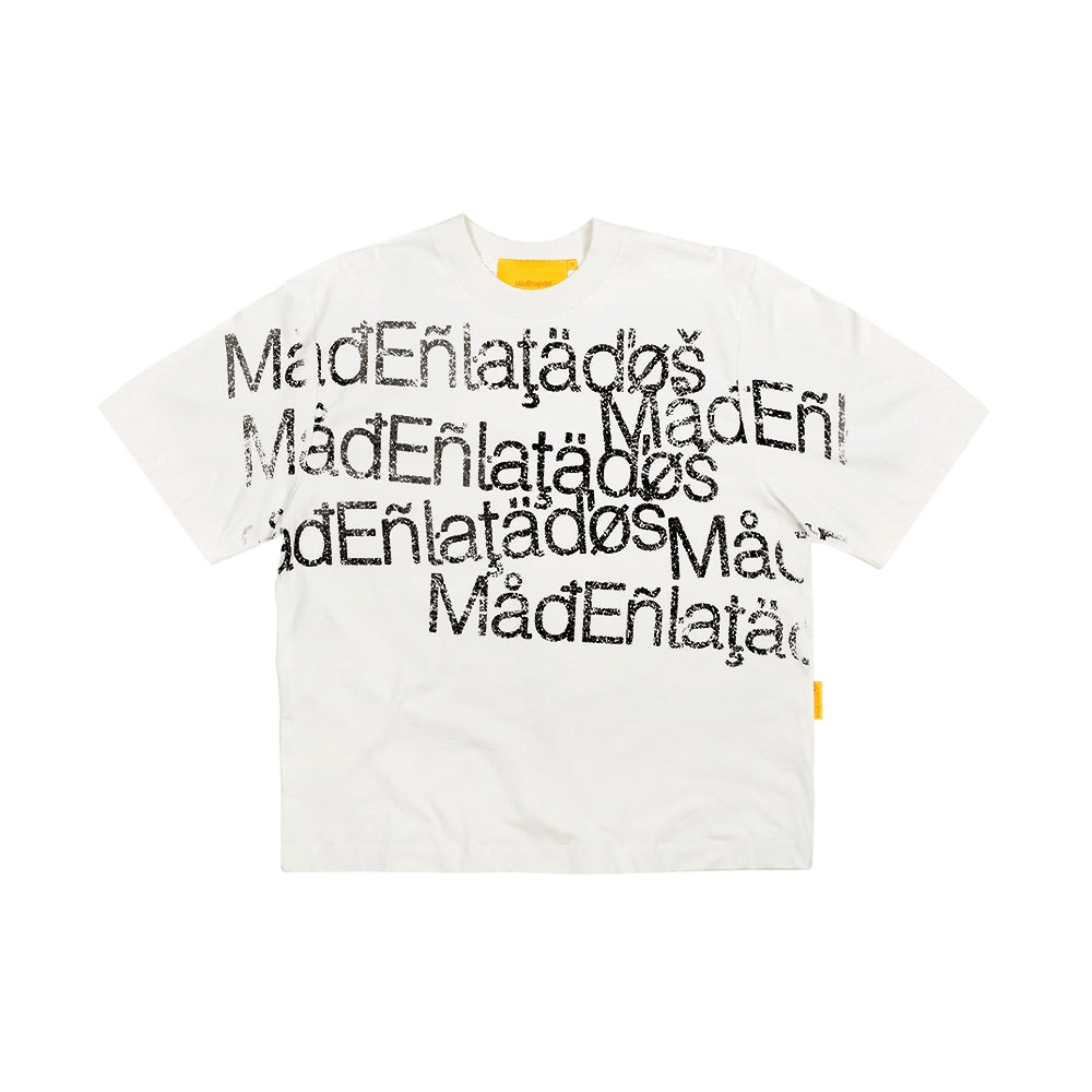 Camiseta "Caracteres" Branca
