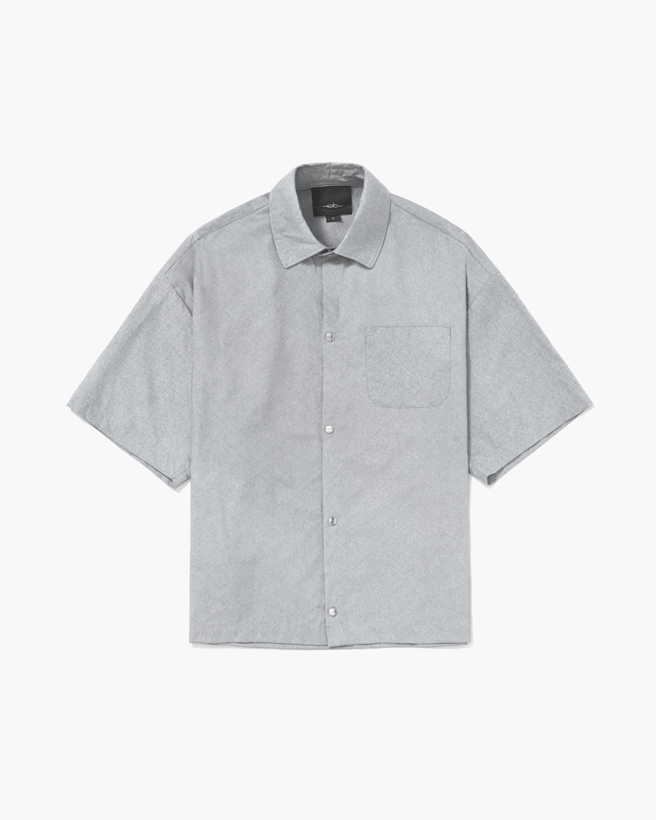 Camisa de Botão "Metal Force" Cinza