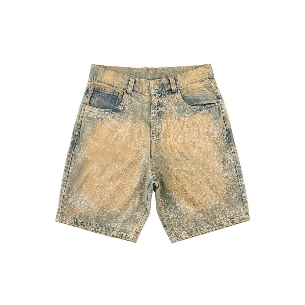 Bermuda Jeans "Mancha Onça"
