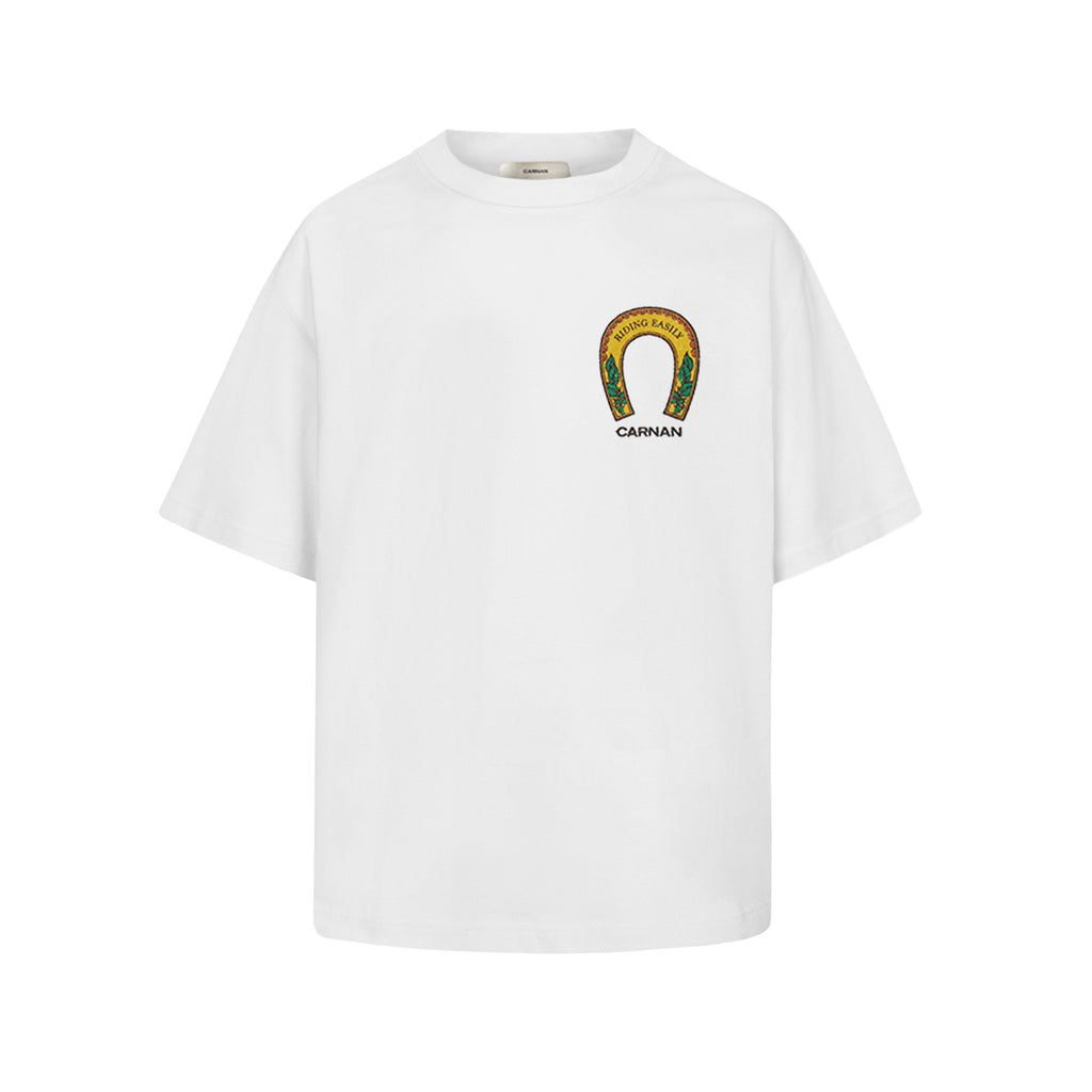 Camiseta “Horses Painting” Branca