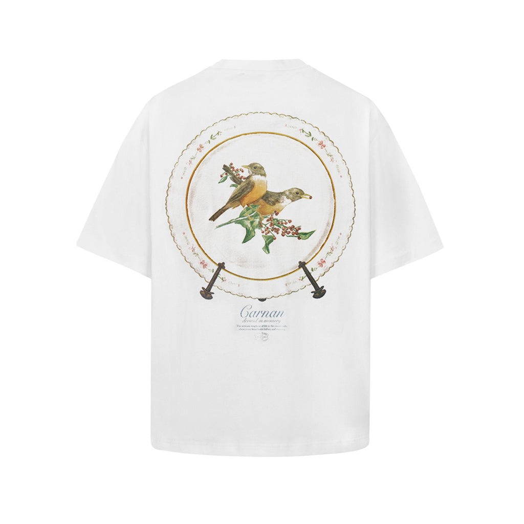 Camiseta “Porcelain Plate” Branca