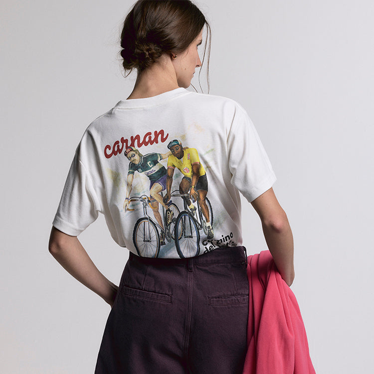 Camiseta “Cyclists” Branca