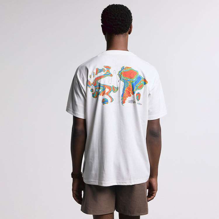 Camiseta “Heat Map” Branca