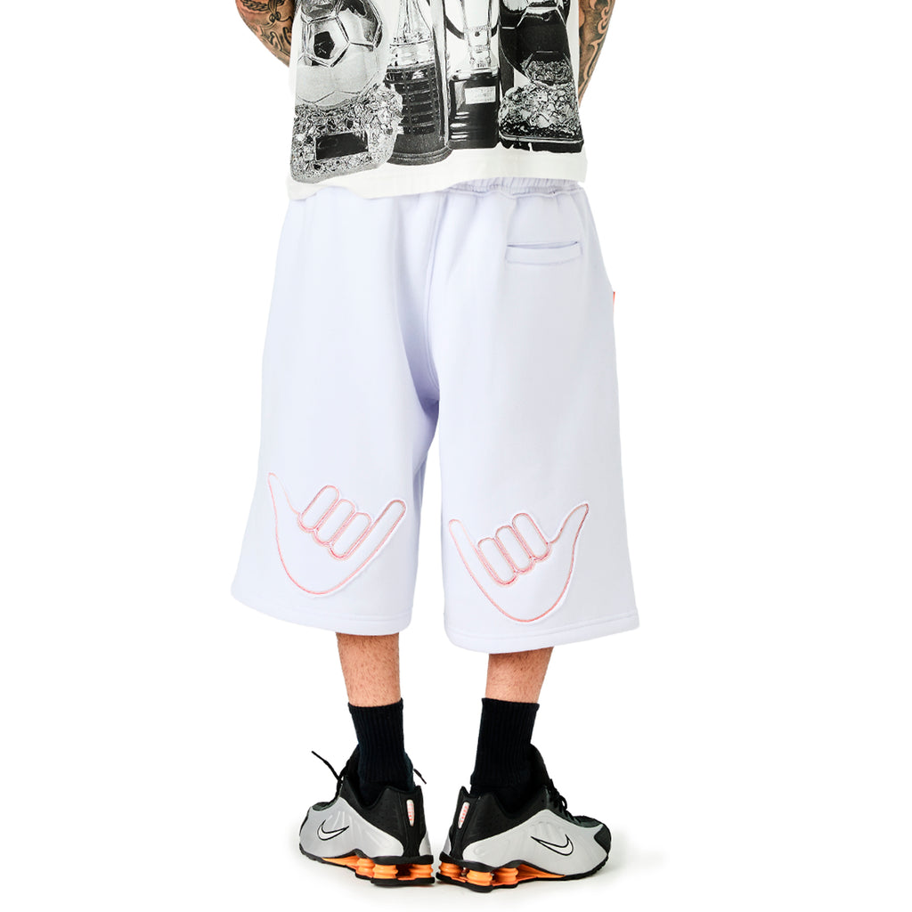 Bermuda de Moletom "Curvas de Campo" Branca