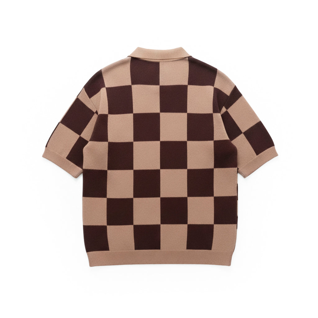 Camisa Polo "Knitwear" Marrom