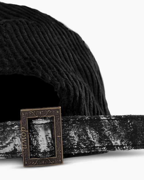 Boné de Cotelê "JACQUARD.68" Preto