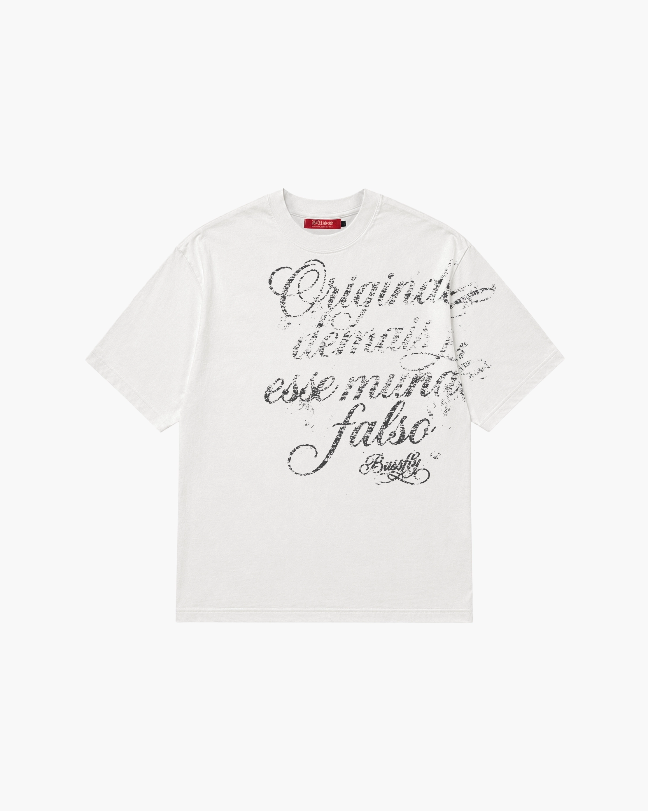 Camiseta "Mundo Falso" Branca