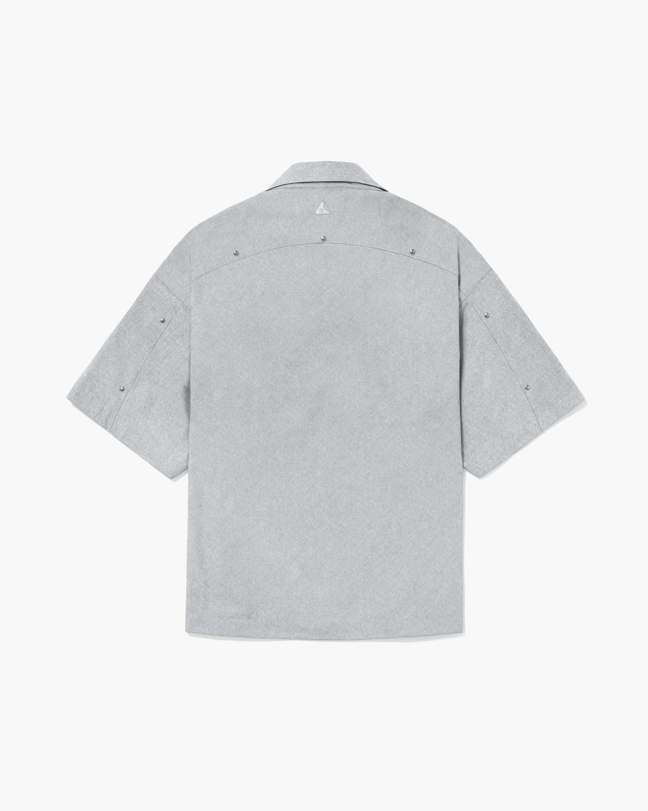 Camisa de Botão "Metal Force" Cinza