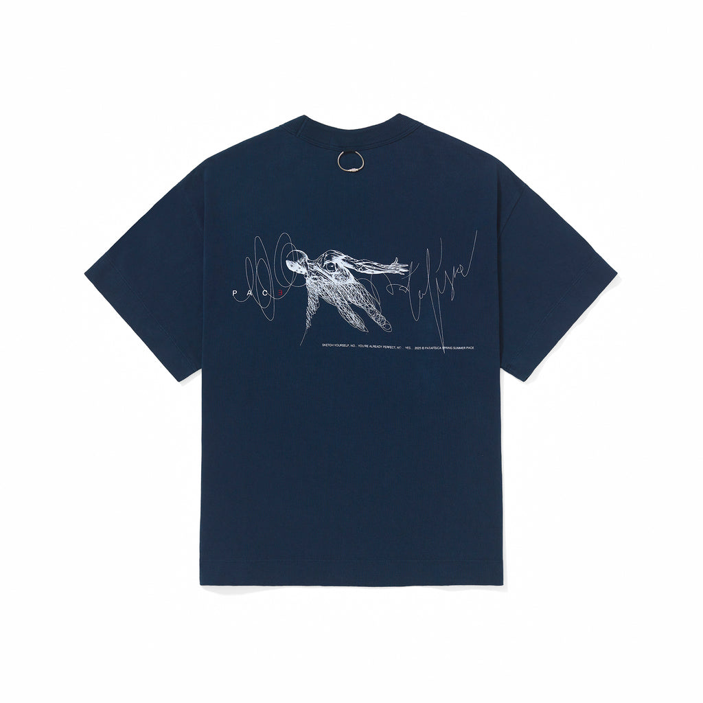 Camiseta “Sketch Yourself” Marinho
