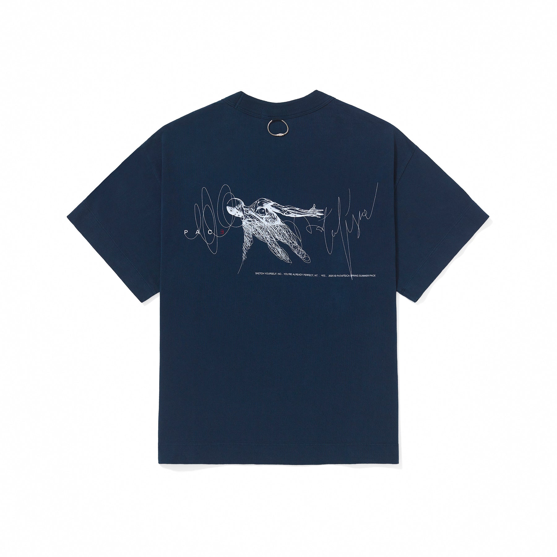 Camiseta “Sketch Yourself” Marinho