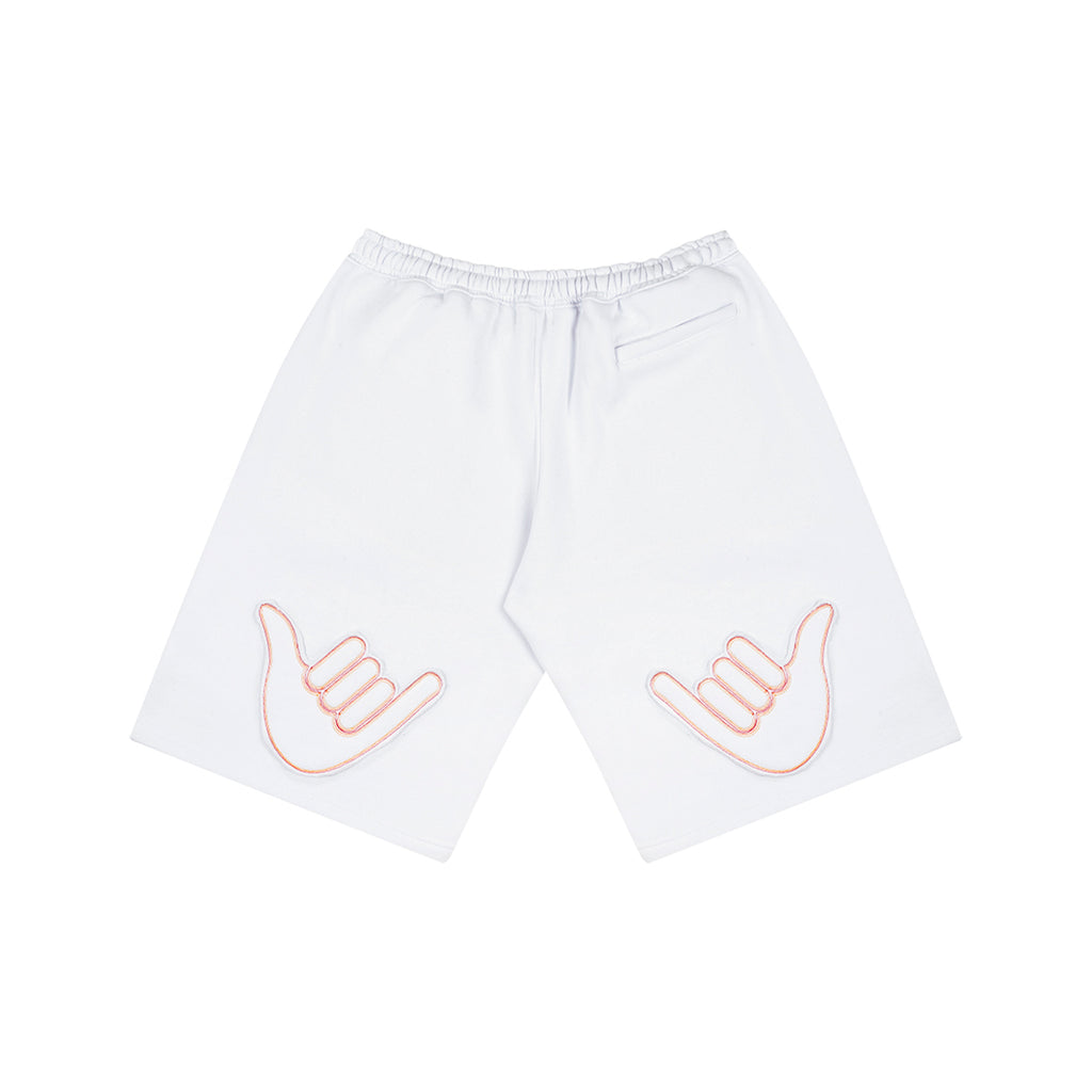 Bermuda de Moletom "Curvas de Campo" Branca