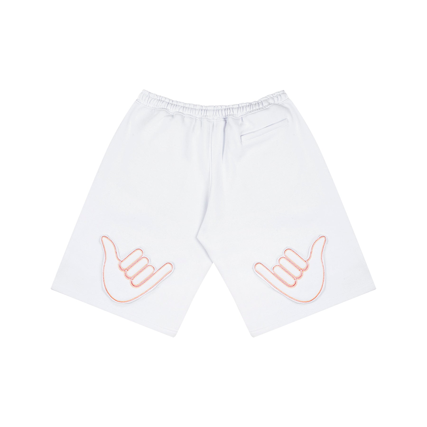 Bermuda de Moletom "Curvas de Campo" Branca