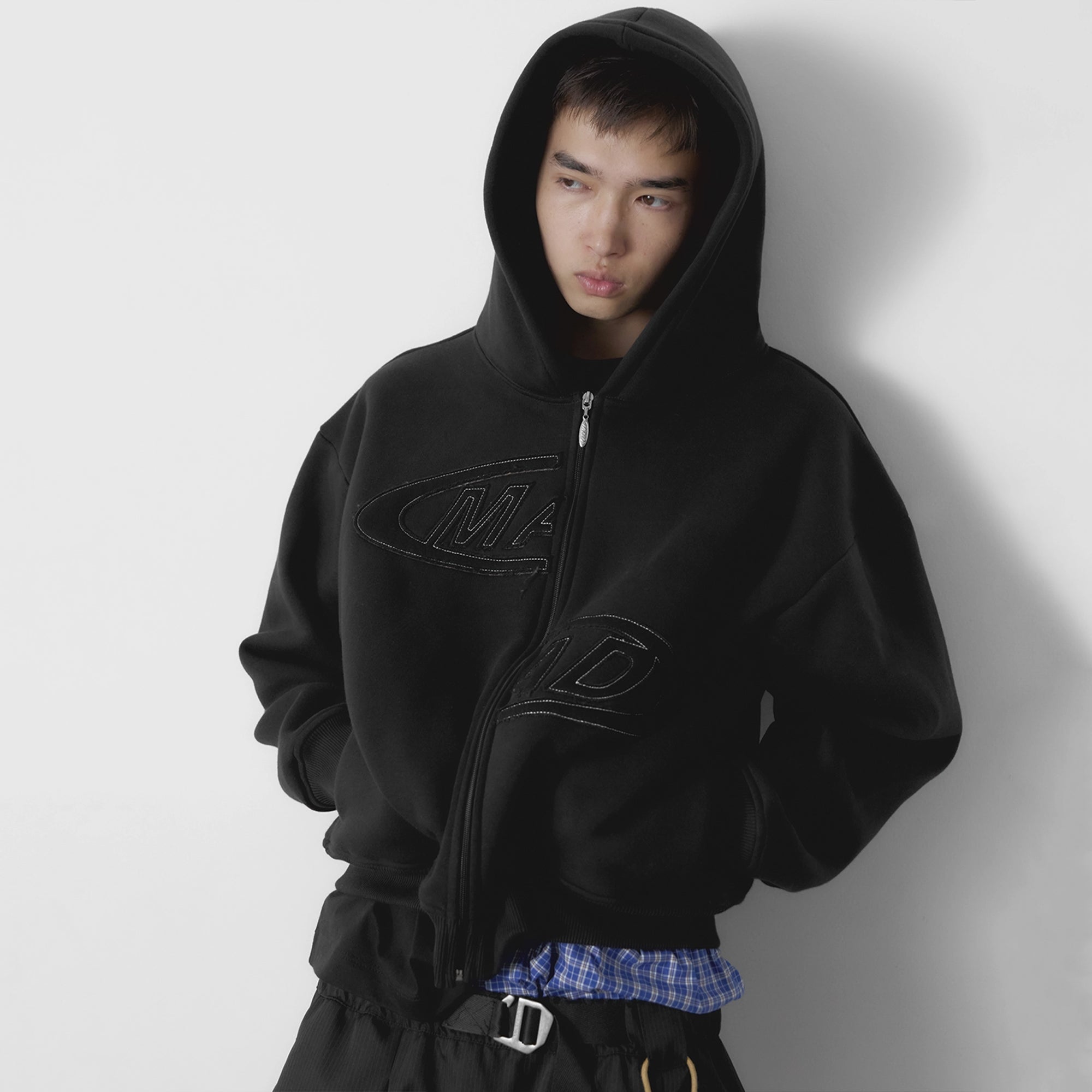 Casaco Moletom "Portal Bordado" Preto