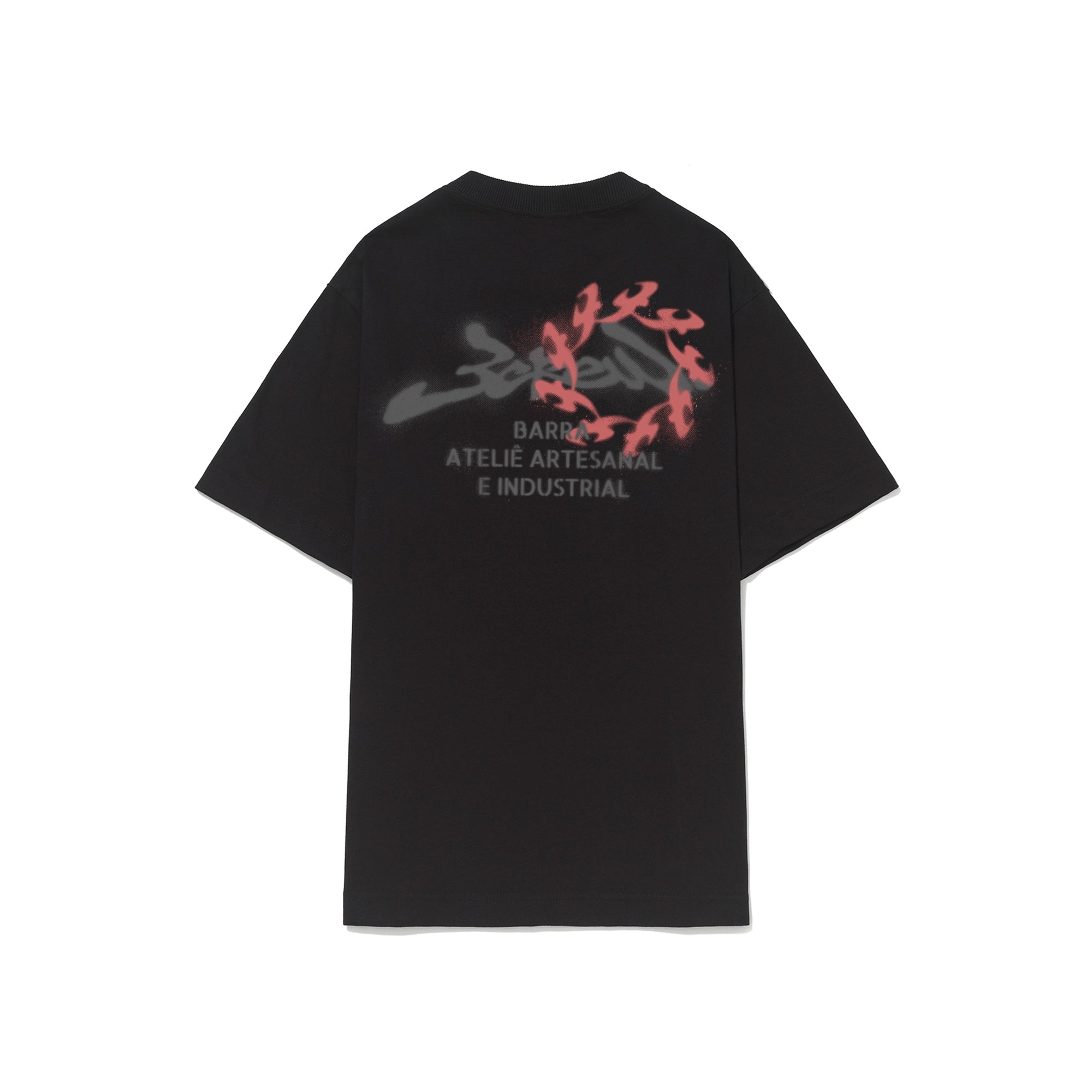 Camiseta "Ateliê Stencil" Preta