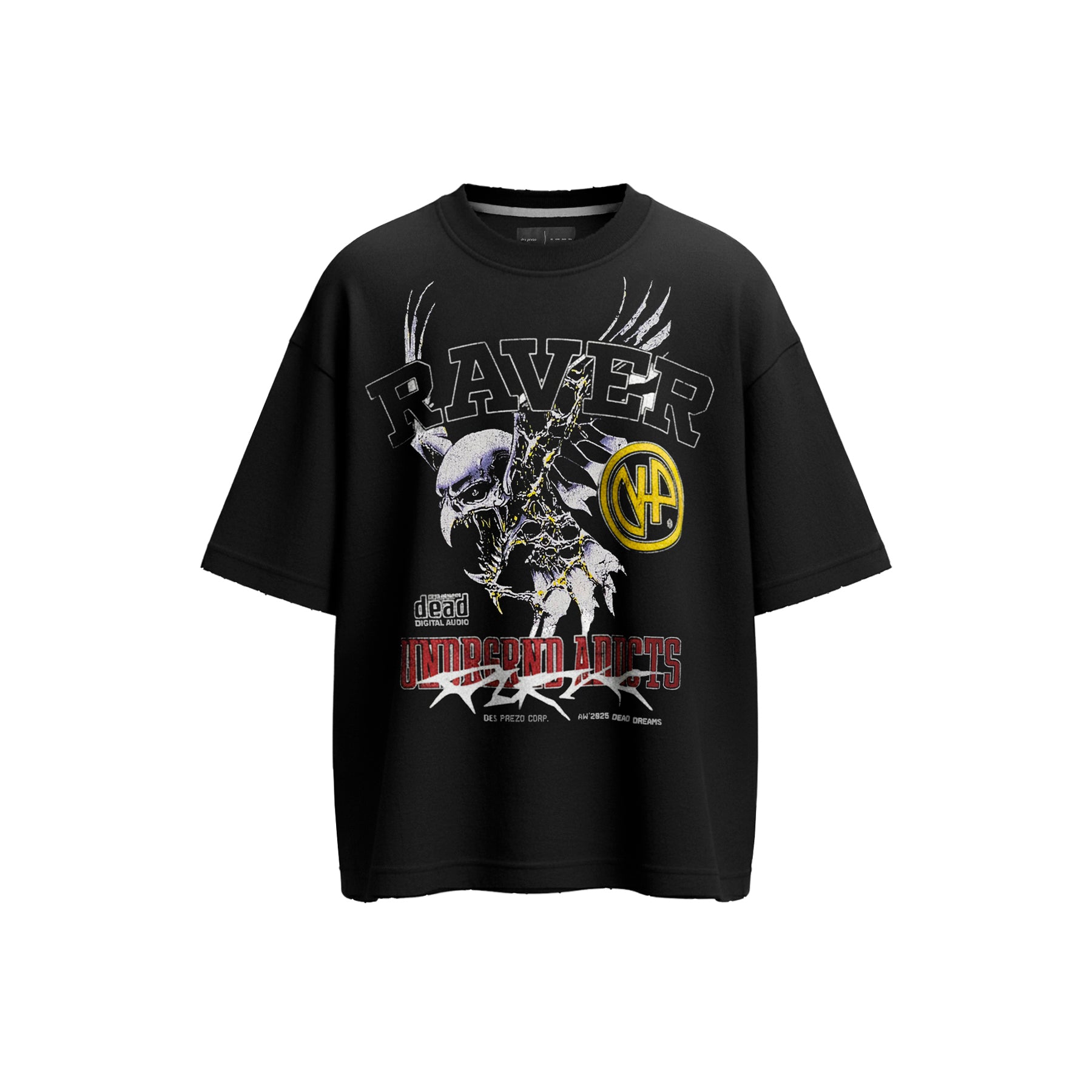 Camiseta "Dead Raver" Preta