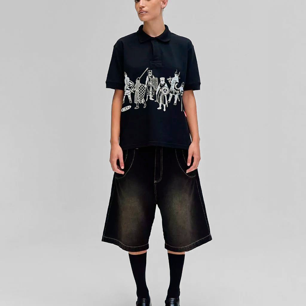 Bermuda Jeans “Desgaste Medieval”