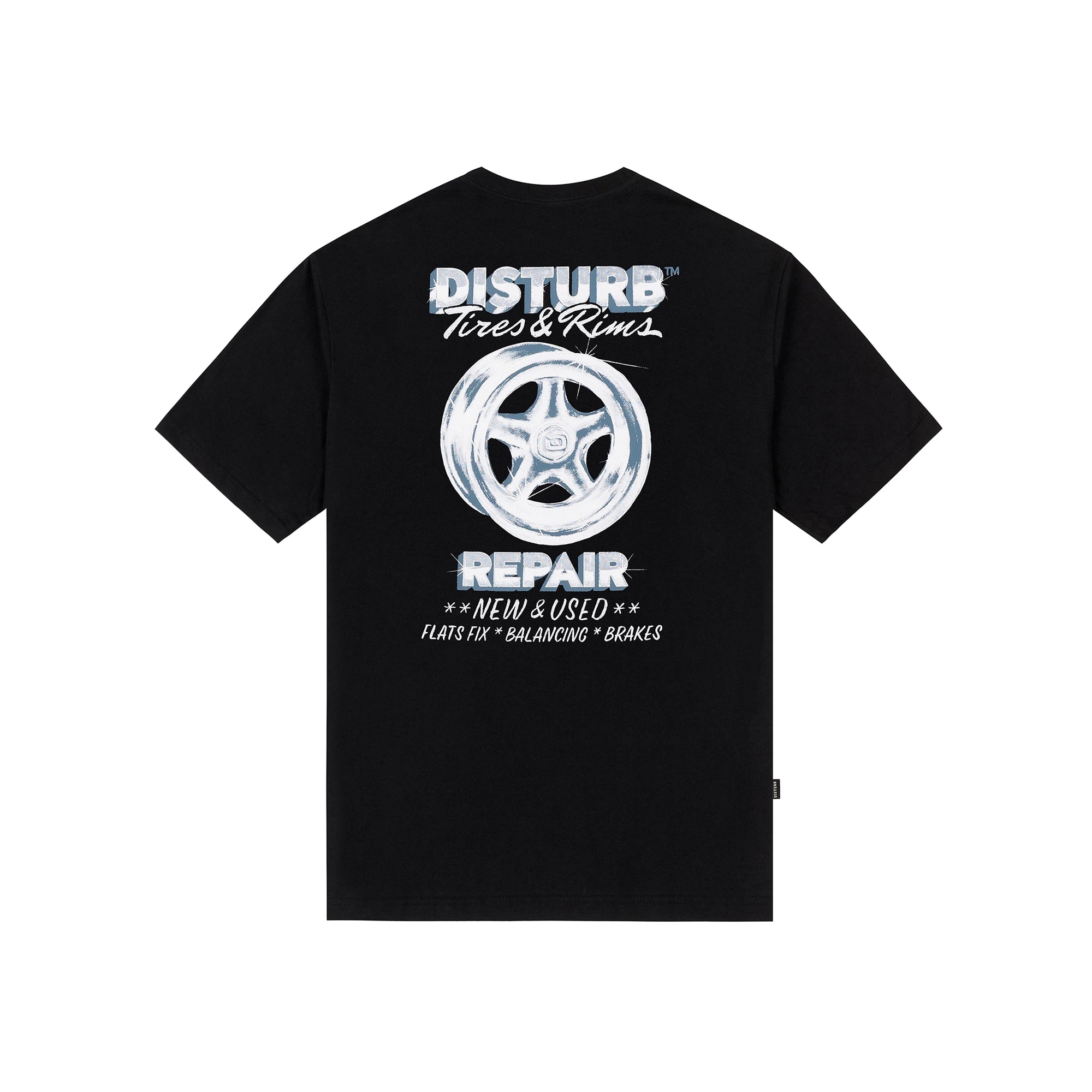 Camiseta "Tires & Rims" Preta