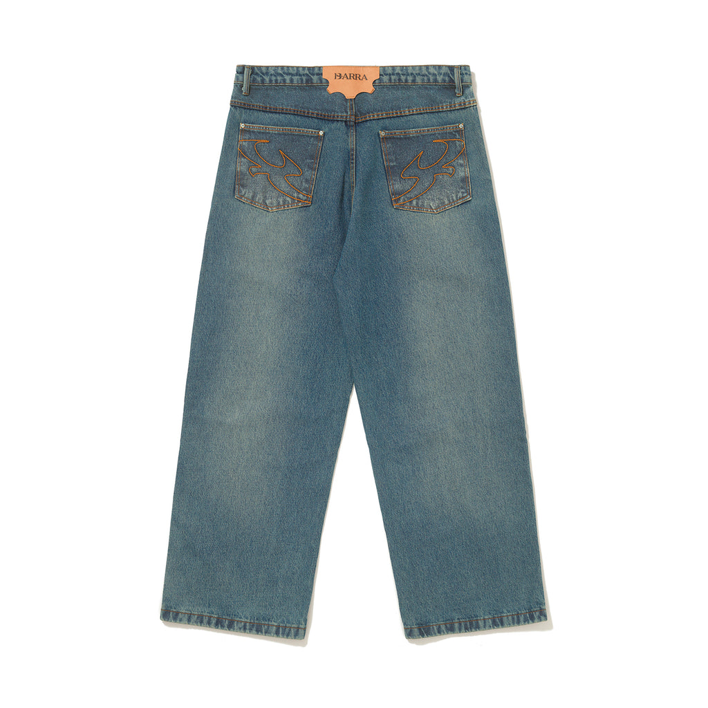 Calça Jeans "Reta" Azul