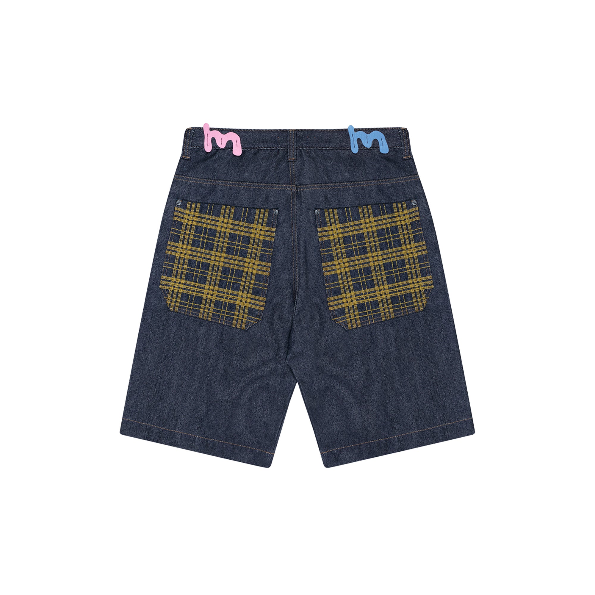 Bermuda Jeans "Laser Xadrez"