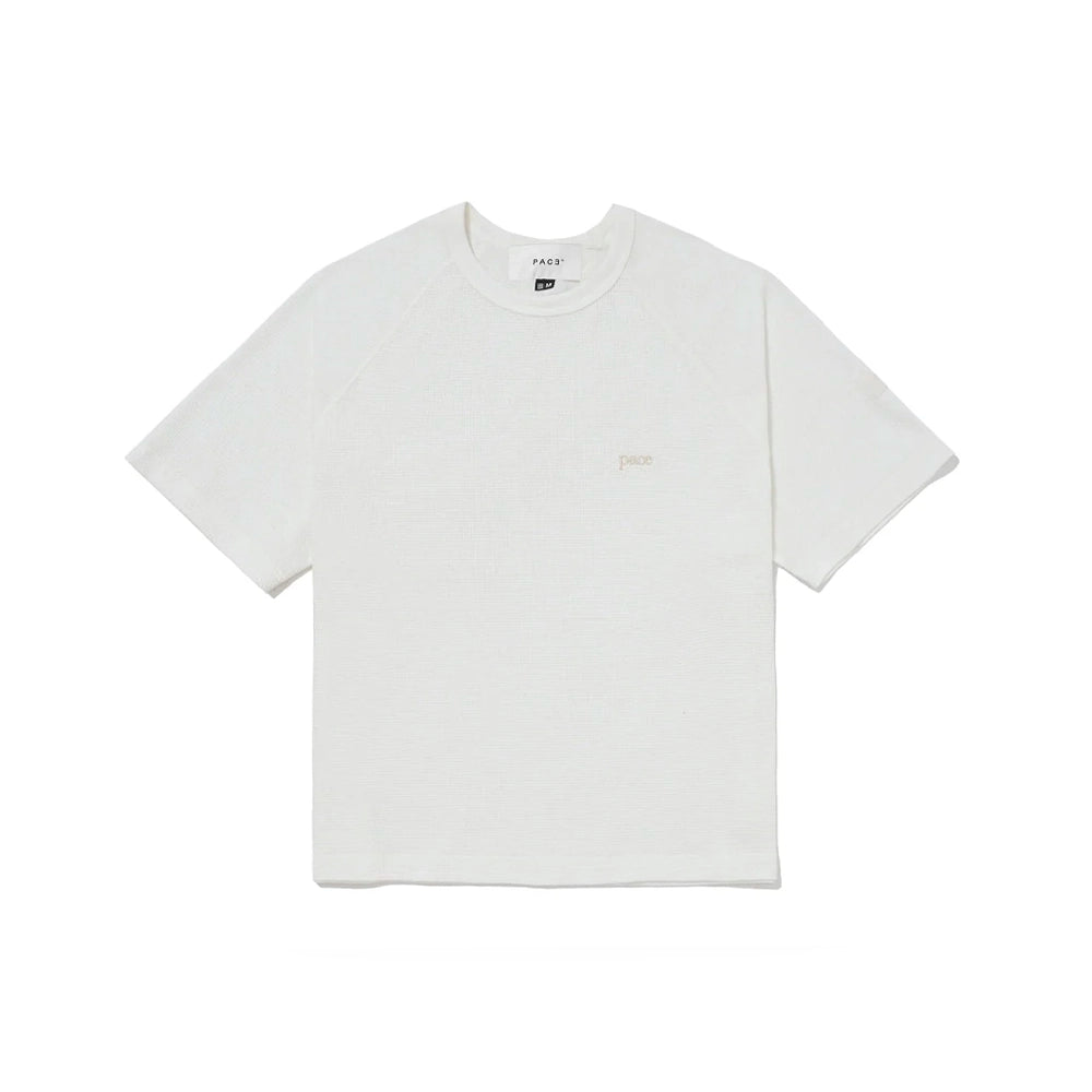 Camiseta “Waffle Knit" Branca