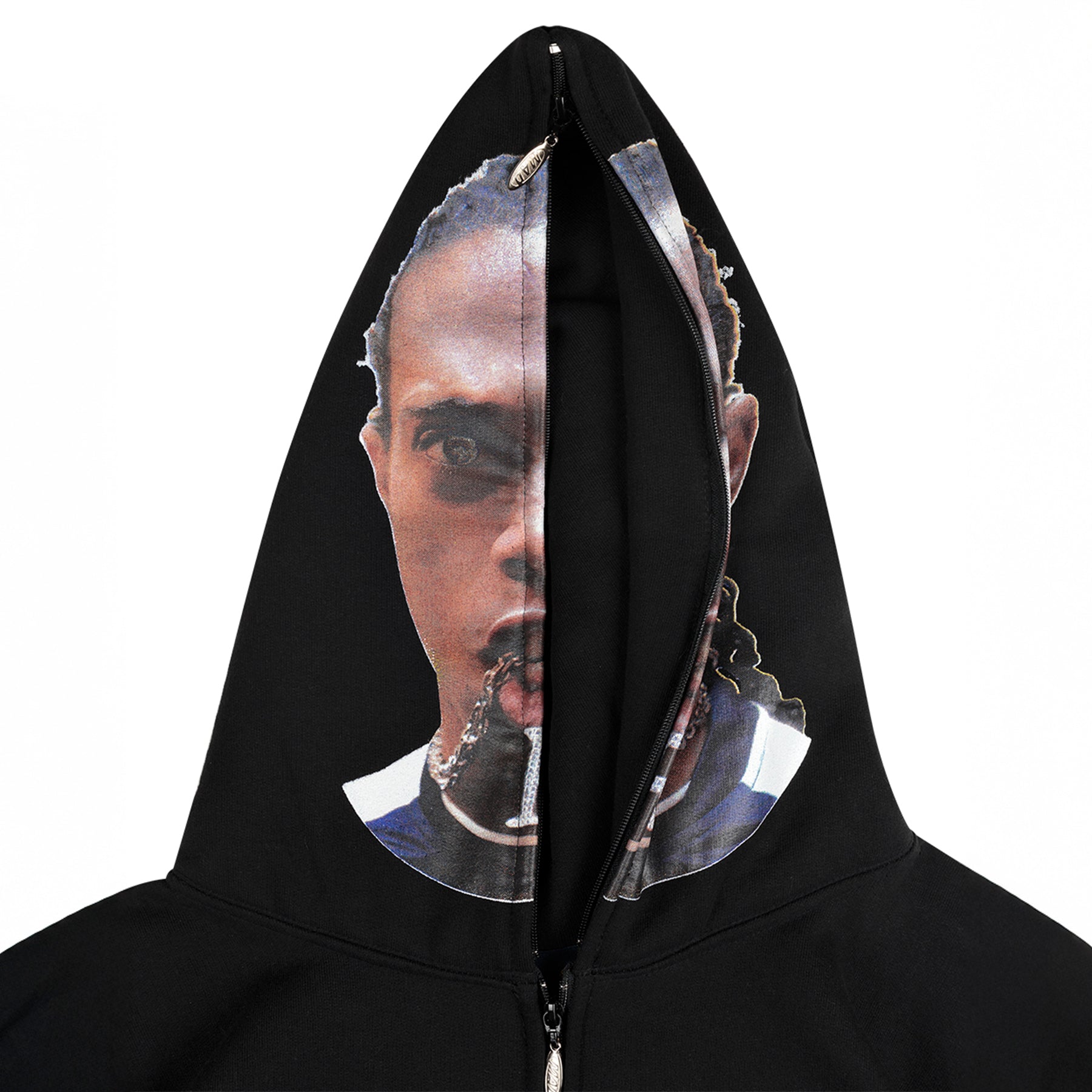 Casaco Moletom "Full Zip Sósia" Preto