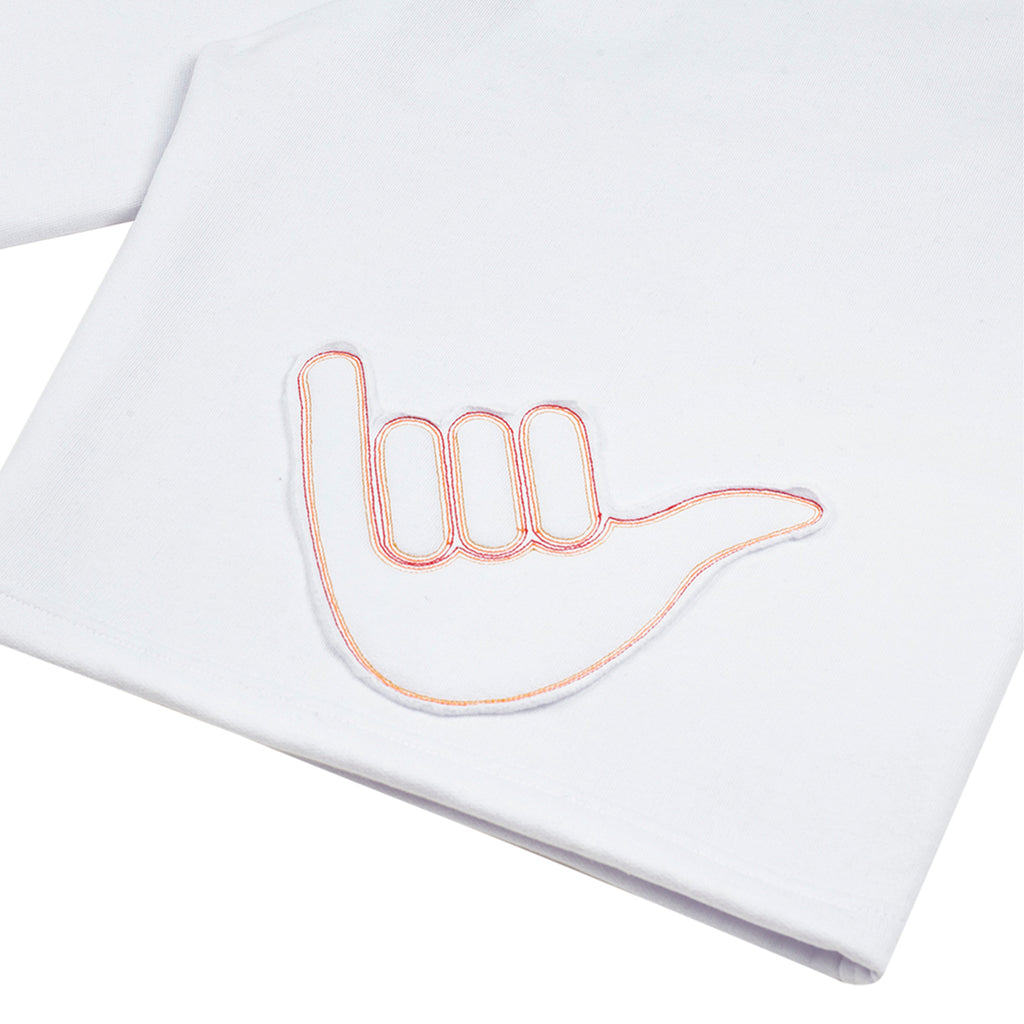 Bermuda de Moletom "Curvas de Campo" Branca