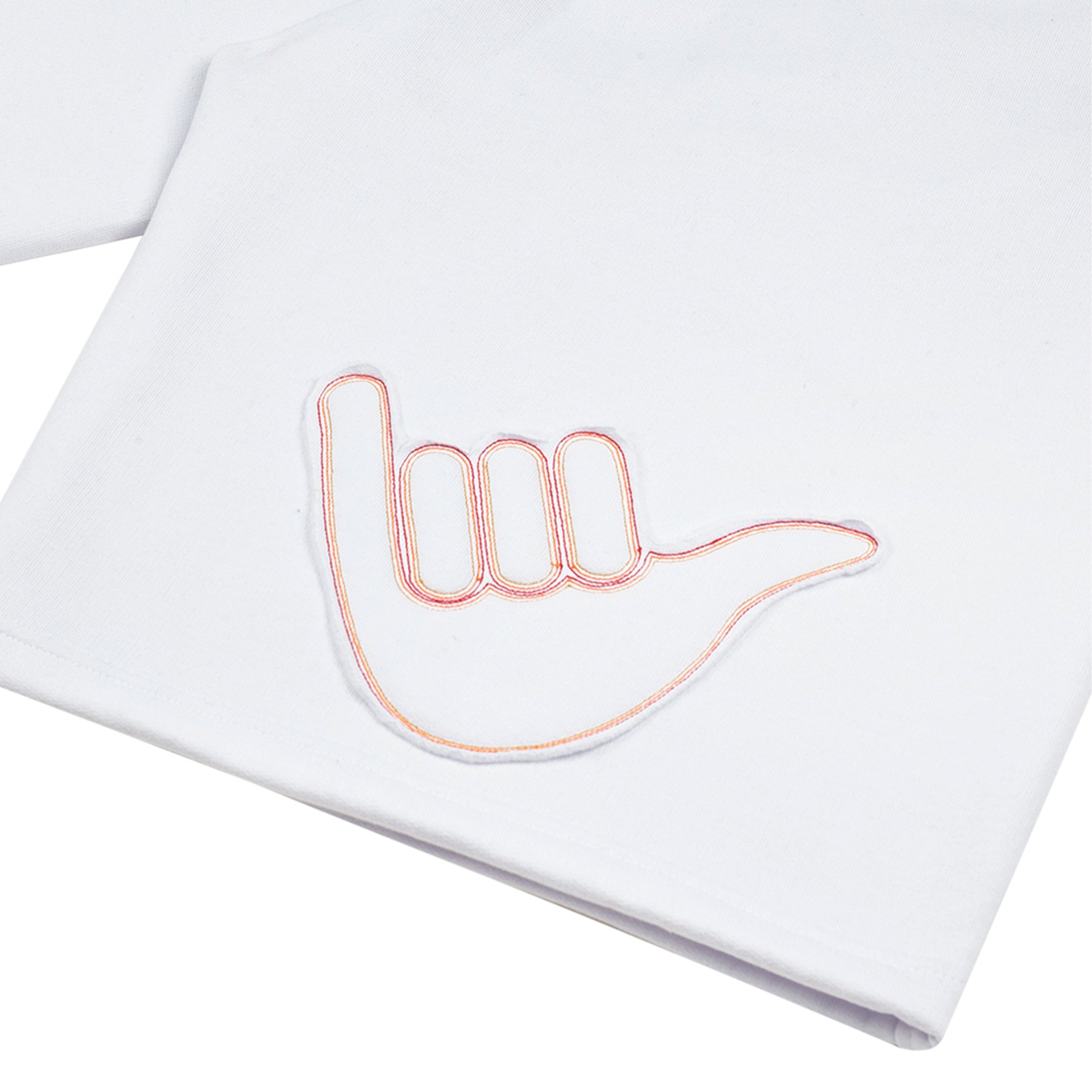 Bermuda de Moletom "Curvas de Campo" Branca