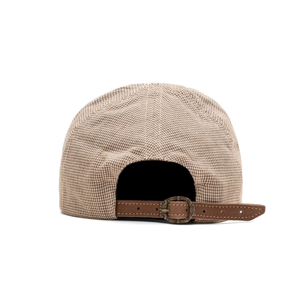 Boné Dad Hat "Pied Poule" Bege
