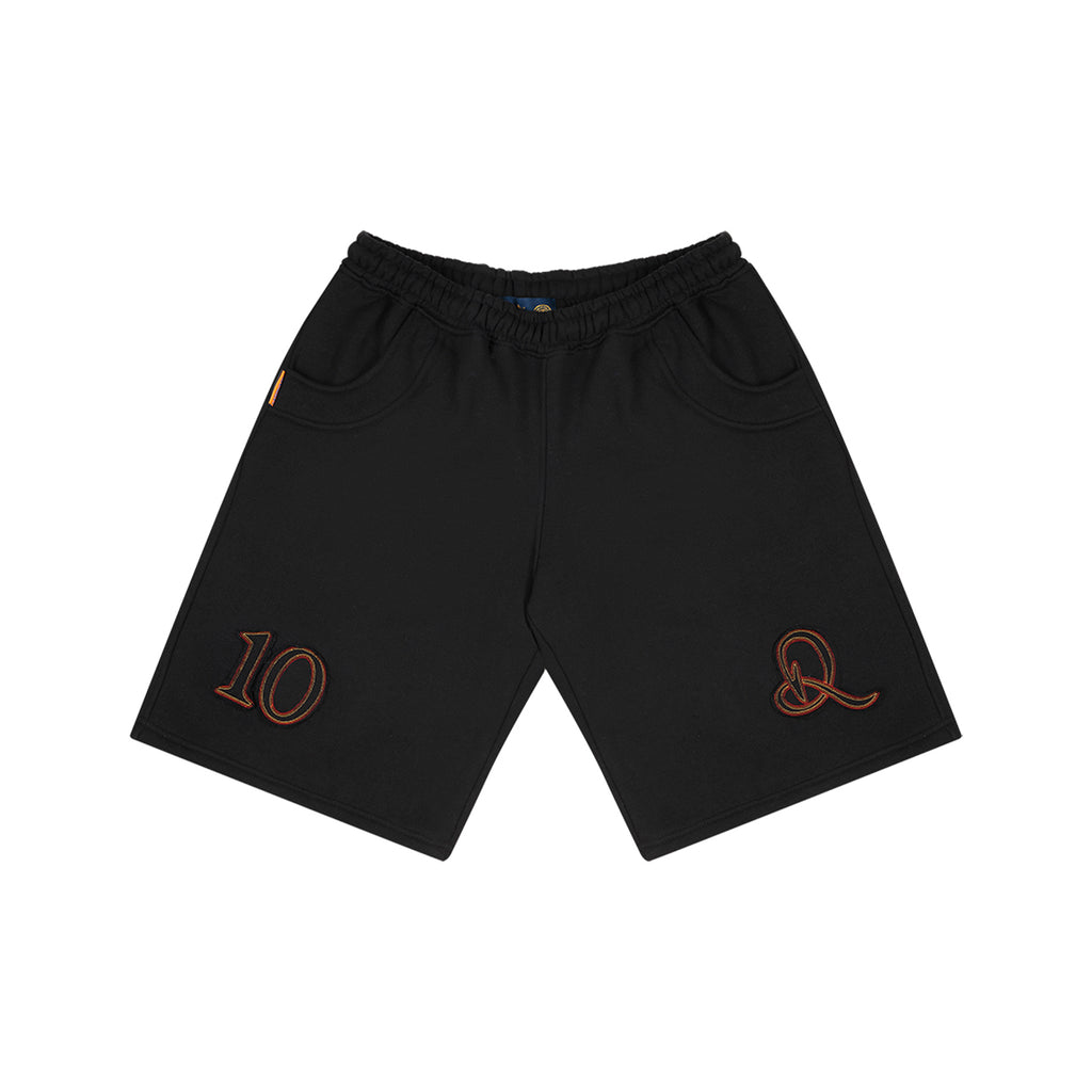 Bermuda de Moletom "Curvas de Campo" Preta