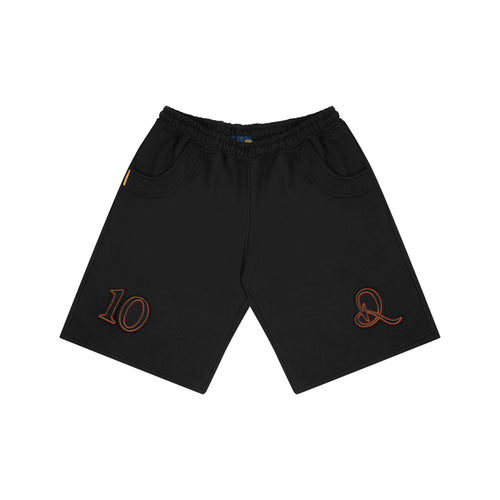 Bermuda de Moletom "Curvas de Campo" Preta