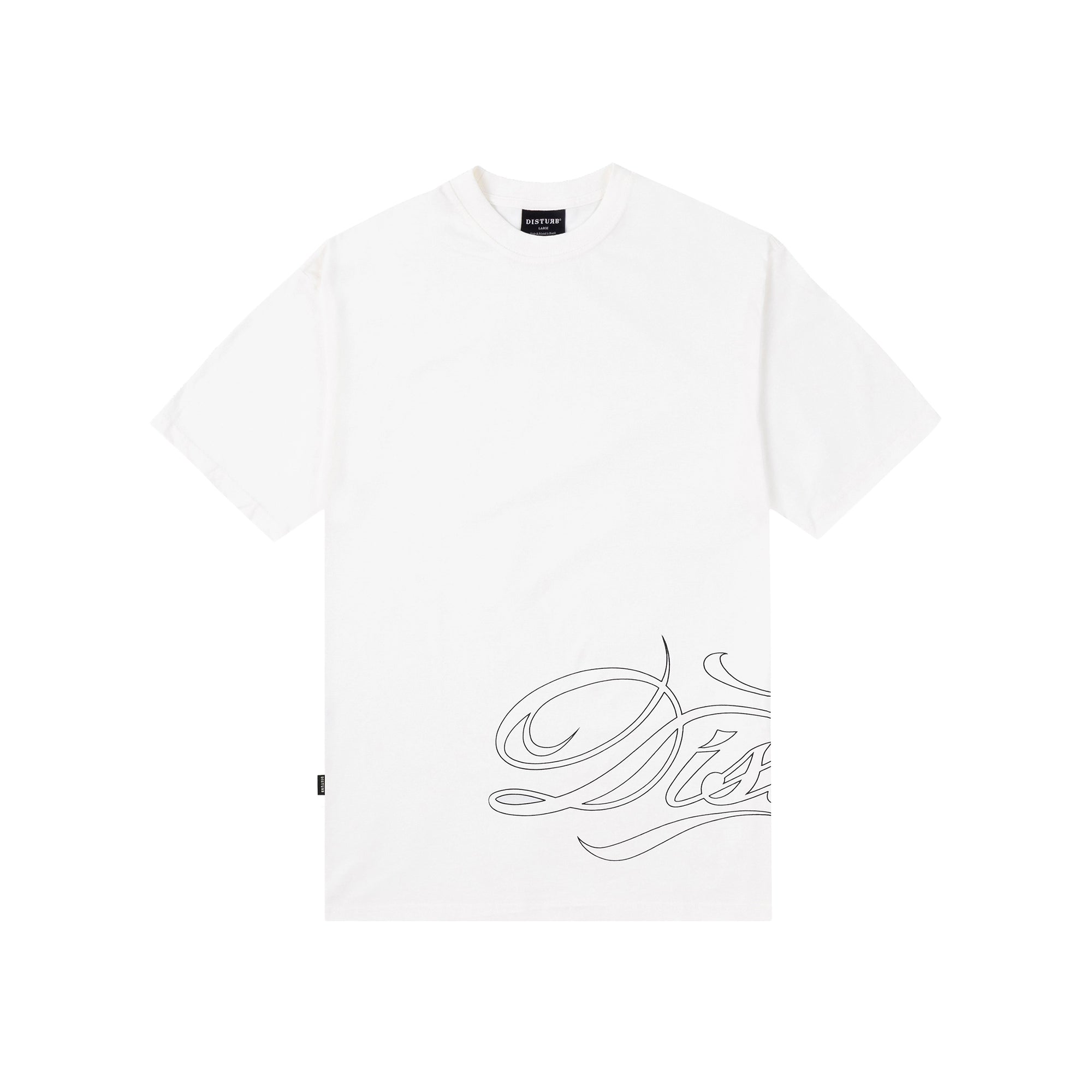 Camiseta "Script" Branca