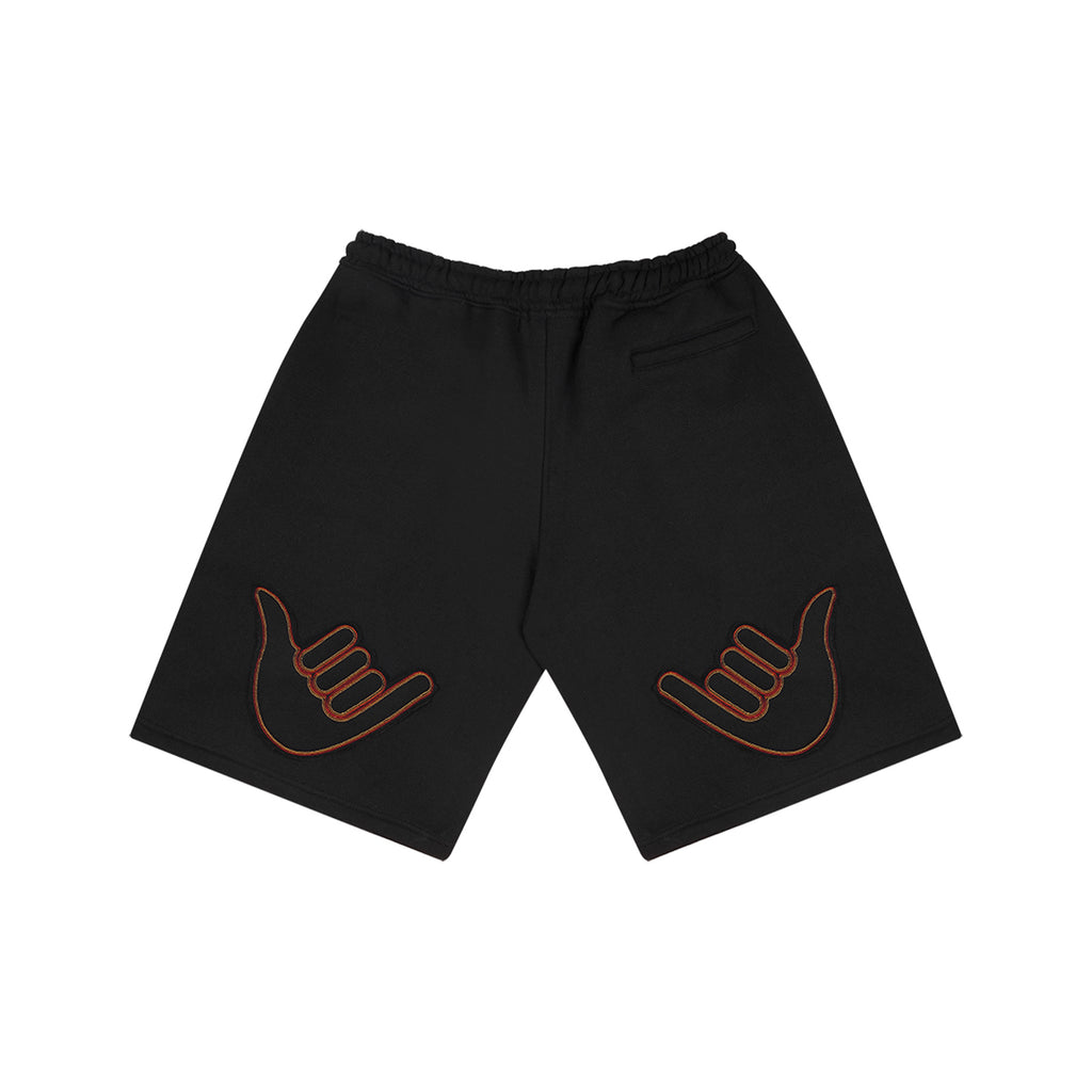 Bermuda de Moletom "Curvas de Campo" Preta