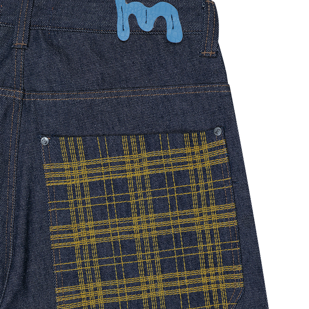 Bermuda Jeans "Laser Xadrez"