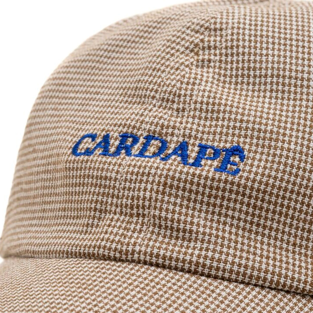 Boné Dad Hat "Pied Poule" Bege