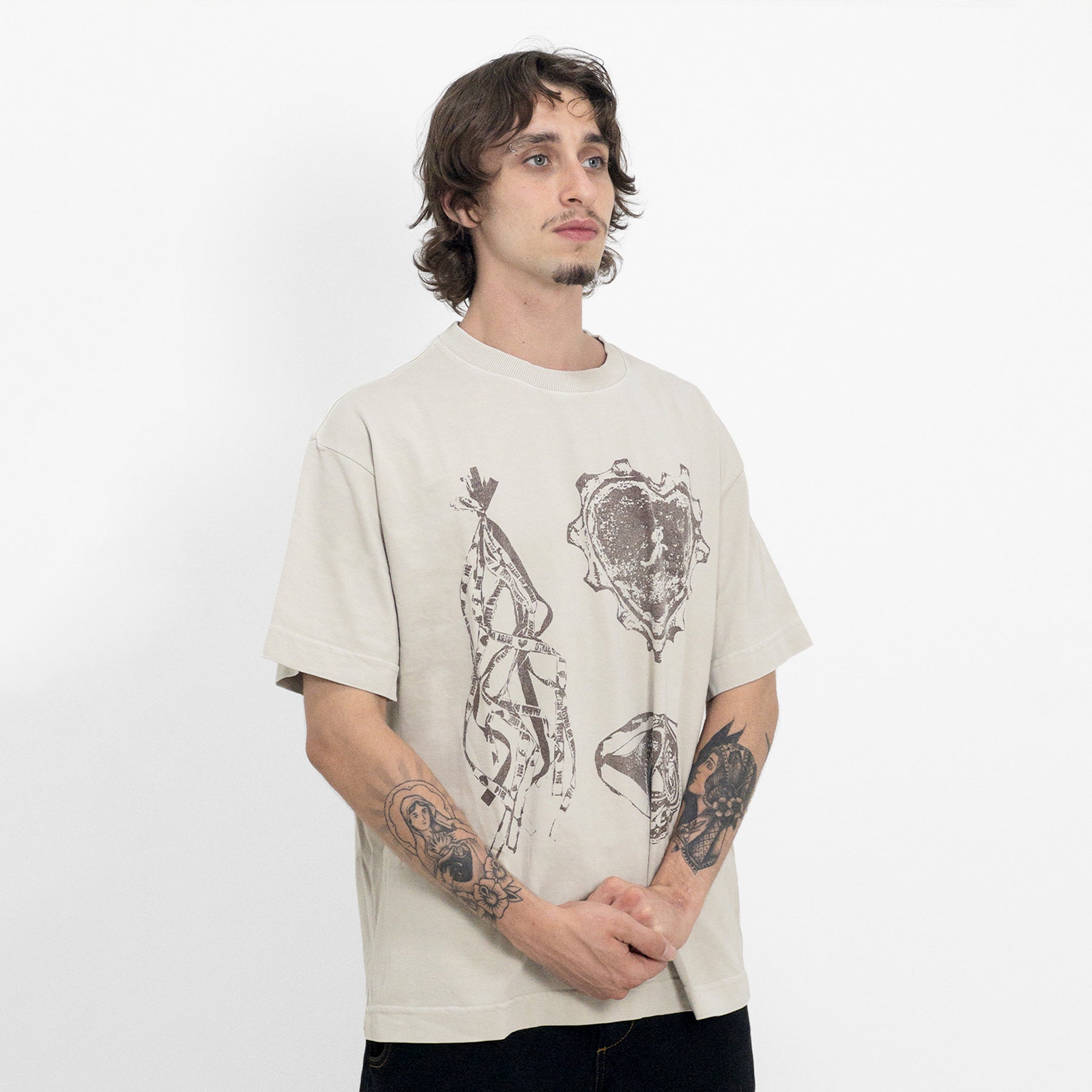 Camiseta "Iconografia" Branca