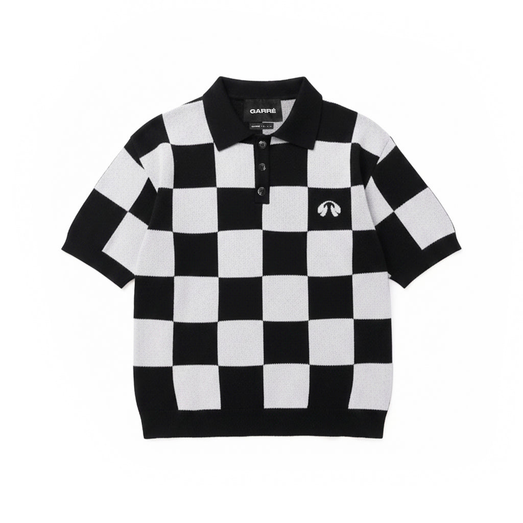 Camisa Polo "Knitwear" Preta